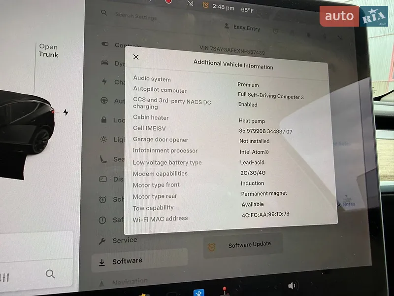 Внедорожник / Кроссовер Tesla Model Y 2021 в Львове документ
