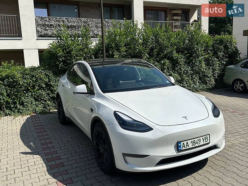 2022 Tesla Model Y, VIN 7SAYGDEEXNF386996:plate — фото 1 (autoria)