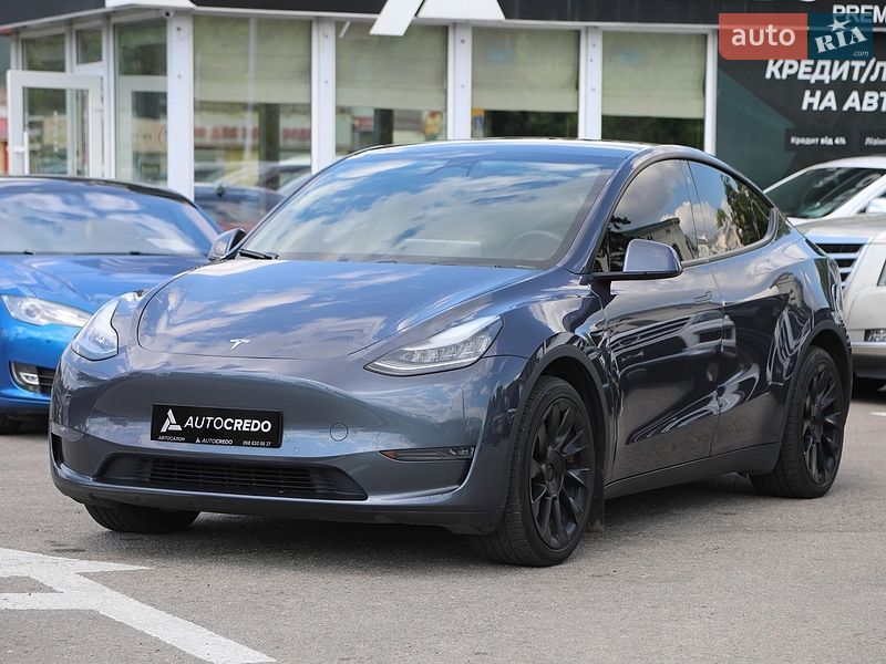 2020 Tesla Model Y, VIN 5YJYGDEE5LF016372:plate — фото 1 (autoria)