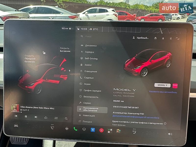 Позашляховик / Кросовер Tesla Model Y 2021 в Дніпрі