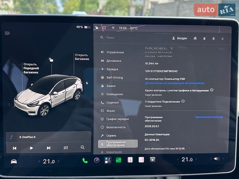 Позашляховик / Кросовер Tesla Model Y 2021 в Києві фото 22 Позашляховик / Кросовер Tesla Model Y 2021 в Києві
