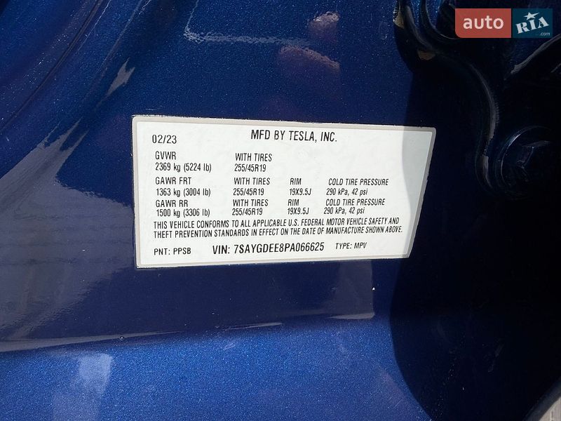 Внедорожник / Кроссовер Tesla Model Y 2023 в Киеве фото 9 Внедорожник / Кроссовер Tesla Model Y 2023 в Киеве