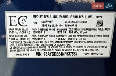 Внедорожник / Кроссовер Tesla Model Y 2022 в Киеве фото 17 Внедорожник / Кроссовер Tesla Model Y 2022 в Киеве