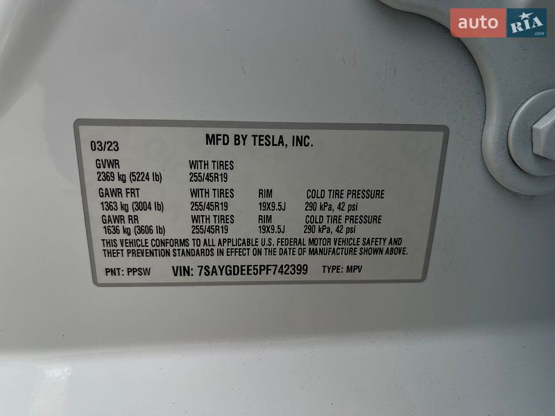 Внедорожник / Кроссовер Tesla Model Y 2023 в Луцке фото 54 Внедорожник / Кроссовер Tesla Model Y 2023 в Луцке