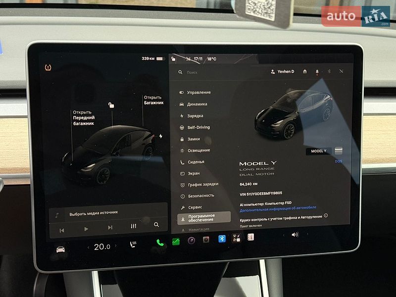 Внедорожник / Кроссовер Tesla Model Y 2021 в Львове