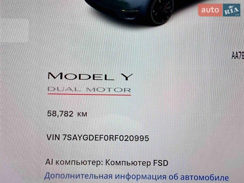 Внедорожник / Кроссовер Tesla Model Y 2024 в Ирпене