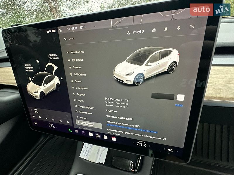 Внедорожник / Кроссовер Tesla Model Y 2021 в Львове фото 11 Внедорожник / Кроссовер Tesla Model Y 2021 в Львове