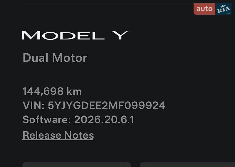 Внедорожник / Кроссовер Tesla Model Y 2021 в Киеве