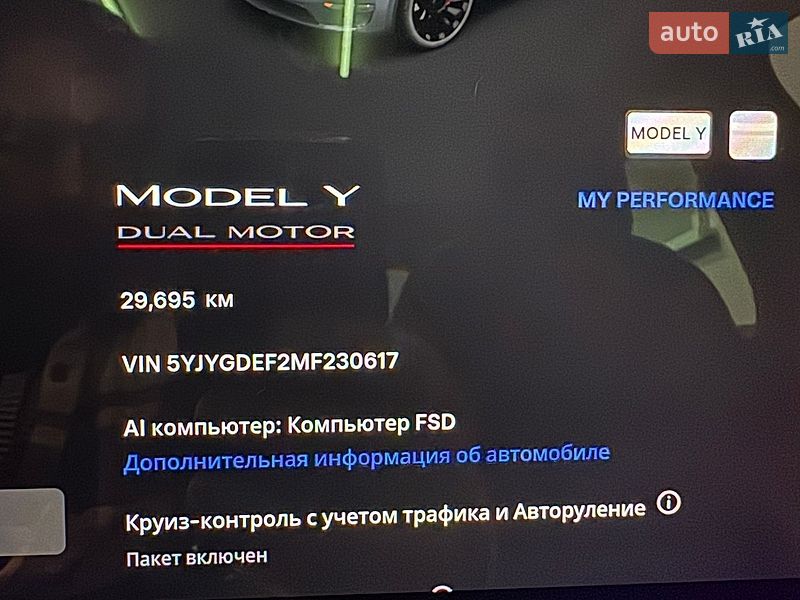 Позашляховик / Кросовер Tesla Model Y 2022 в Броварах