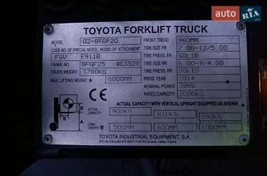 Вилочный погрузчик Toyota 02-8FGF20 2014 в 