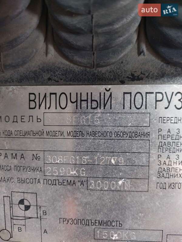 Вилочный погрузчик Toyota 32-8FG15 2007 в Львове фото 7 Вилочный погрузчик Toyota 32-8FG15 2007 в Львове