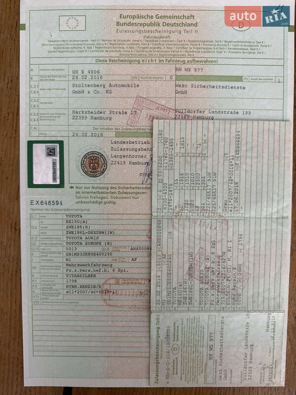 Хэтчбек Toyota Auris 2018 в Калуше фото 13 Хэтчбек Toyota Auris 2018 в Калуше