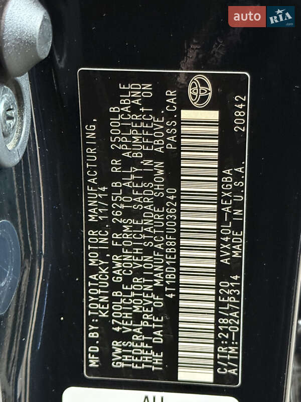 Седан Toyota Avalon 2016 в Одесі фото 14 Седан Toyota Avalon 2016 в Одесі