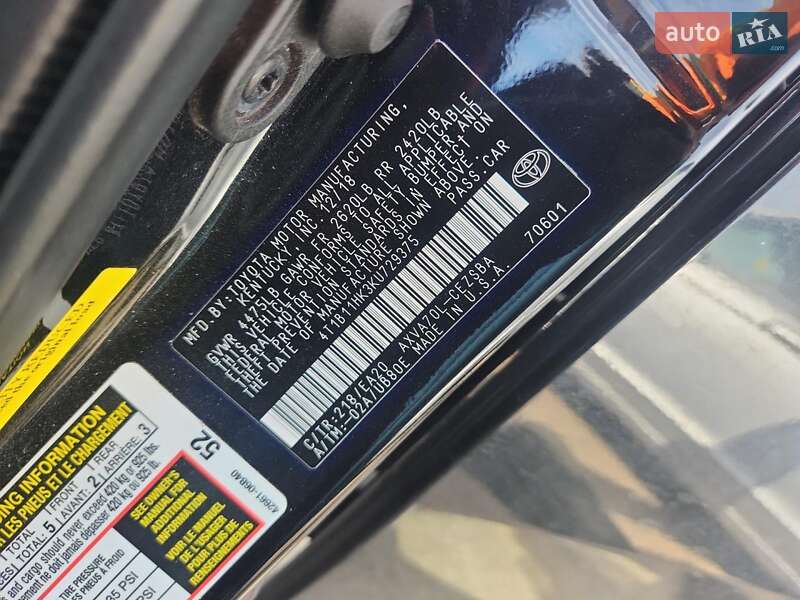 Седан Toyota Camry 2019 в Харкові фото 12 Седан Toyota Camry 2019 в Харкові