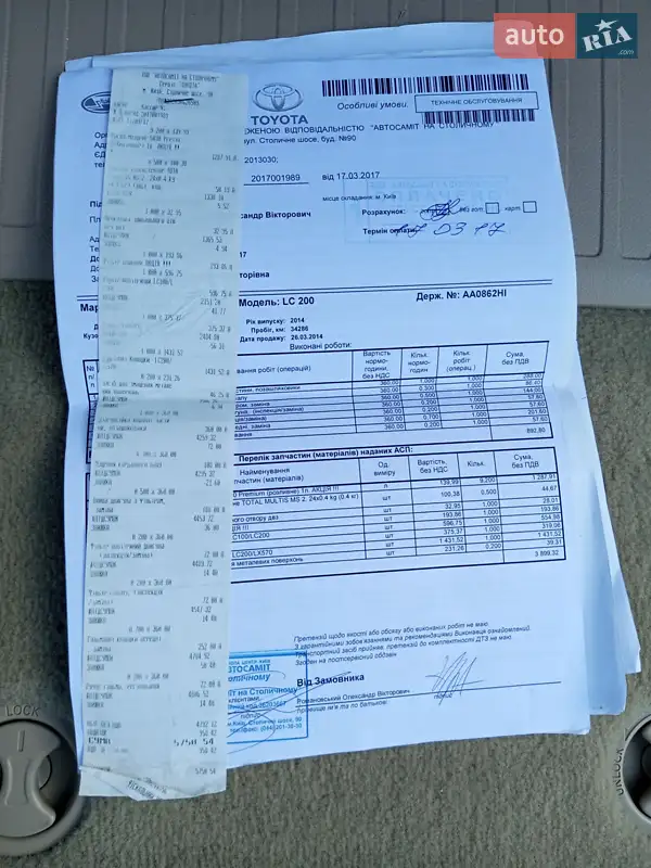 Позашляховик / Кросовер Toyota Land Cruiser 2014 в Києві документ 10 фото Позашляховик / Кросовер Toyota Land Cruiser 2014 в Києві документ