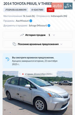 Универсал Toyota Prius v 2014 в 