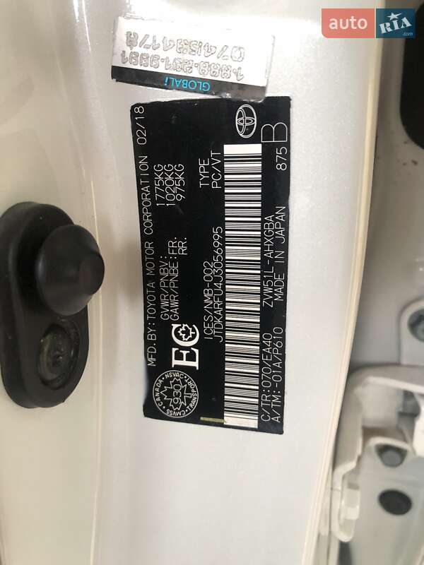 Хэтчбек Toyota Prius 2018 в Ровно фото 33 Хэтчбек Toyota Prius 2018 в Ровно