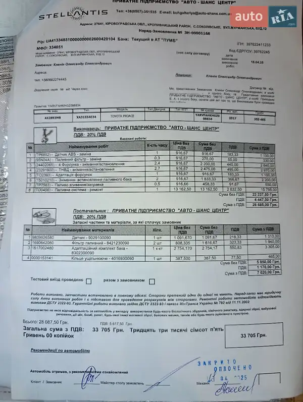 Грузовой фургон Toyota Proace 2017 в Знаменке документ 2 фото Грузовой фургон Toyota Proace 2017 в Знаменке документ