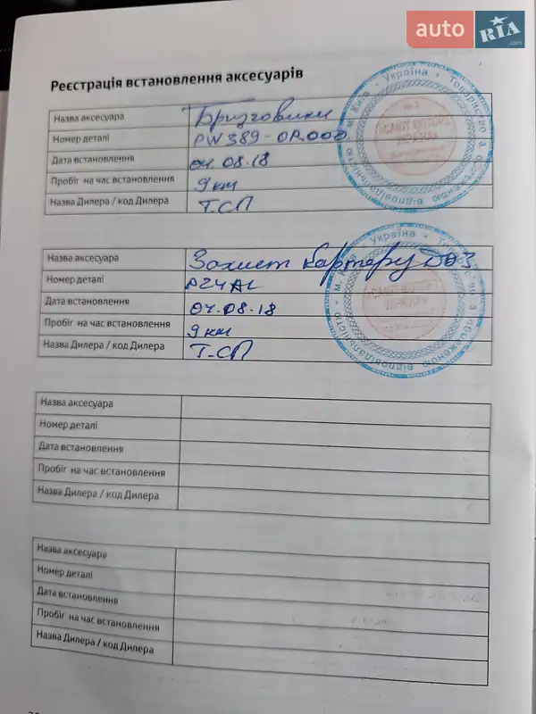 Внедорожник / Кроссовер Toyota RAV4 2018 в Киеве документ