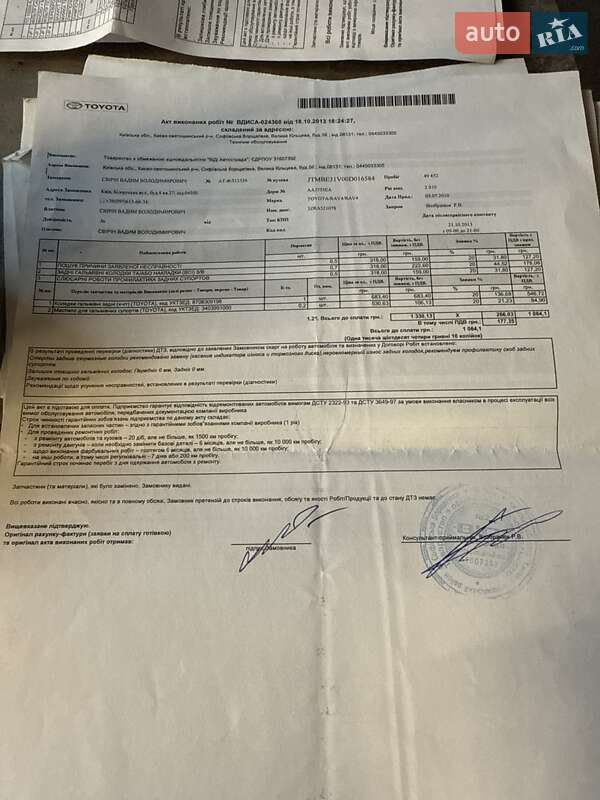 Позашляховик / Кросовер Toyota RAV4 2010 в Києві