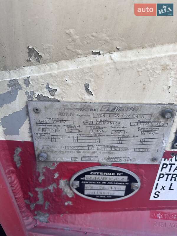 Цистерна полуприцеп Trailor LTD 2003 в Луцке