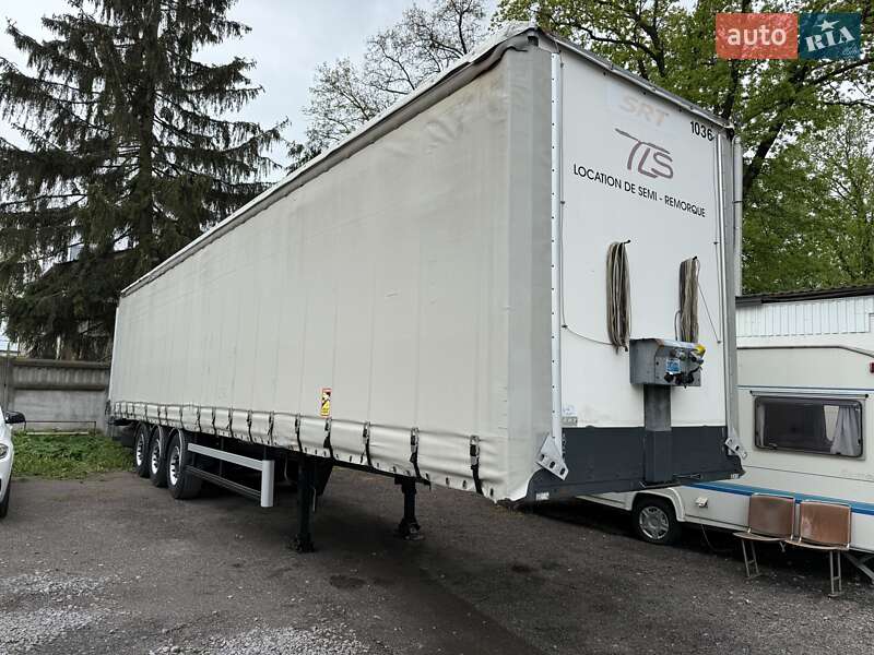 Тентованный борт (штора) - полуприцеп Trouillet SR 2007 в 