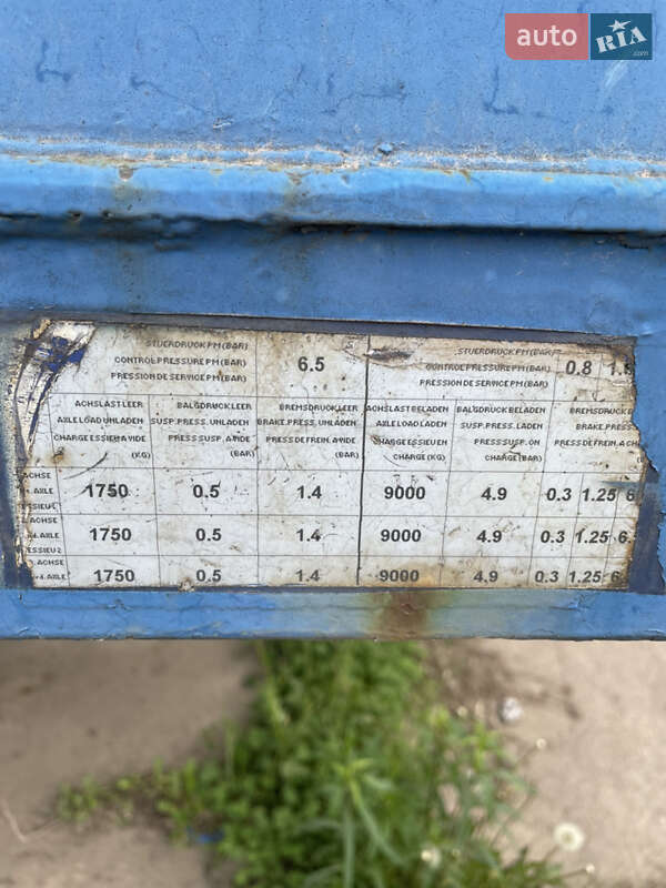 Бортовий напівпричіп Van Hool 3B2017 2002 в Лубнах