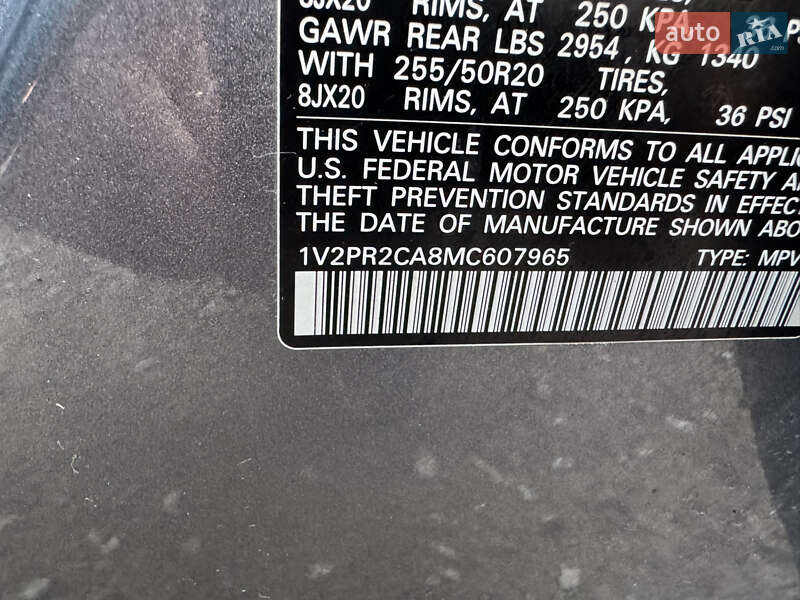 Внедорожник / Кроссовер Volkswagen Atlas 2021 в Ровно фото 25 Внедорожник / Кроссовер Volkswagen Atlas 2021 в Ровно