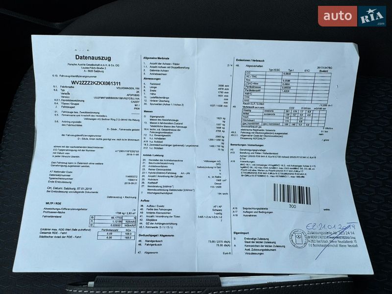 Минивэн Volkswagen Caddy 2019 в Мукачево