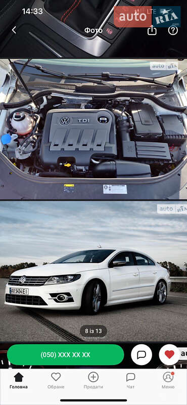 Купе Volkswagen CC / Passat CC 2015 в Кривом Роге