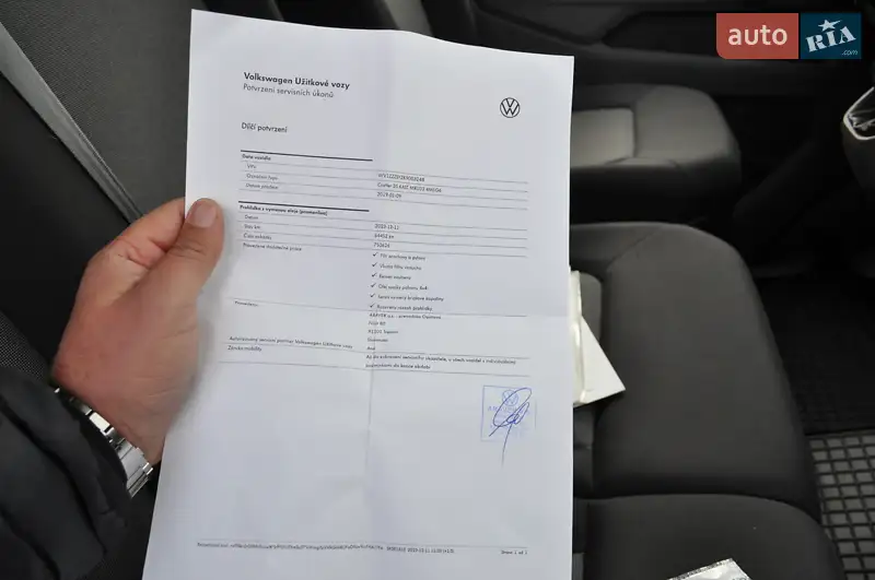 Грузовой фургон Volkswagen Crafter 2019 в Киеве документ