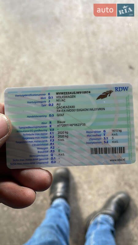 Хетчбек Volkswagen e-Golf 2018 в Шептицькому