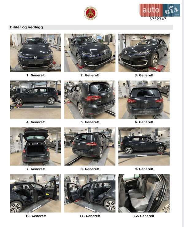 Хетчбек Volkswagen e-Golf 2016 в Львові