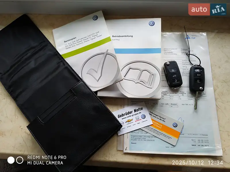 Хэтчбек Volkswagen Golf Plus 2011 в Гайсине документ