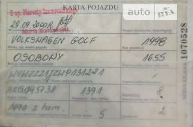Хэтчбек Volkswagen Golf 2000 в Вольнянске