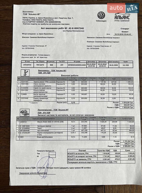 Универсал Volkswagen Golf 2009 в Ивано-Франковске