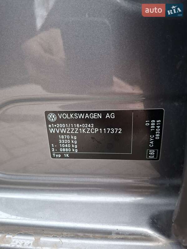 Хетчбек Volkswagen Golf 2012 в Вознесенську