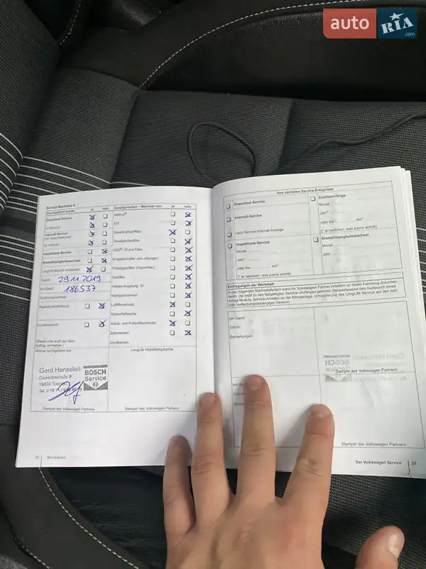 Хэтчбек Volkswagen Golf 2012 в Любешове документ