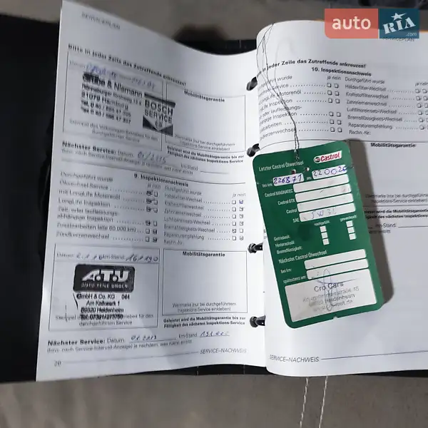 Хэтчбек Volkswagen Golf 2001 в Овруче документ