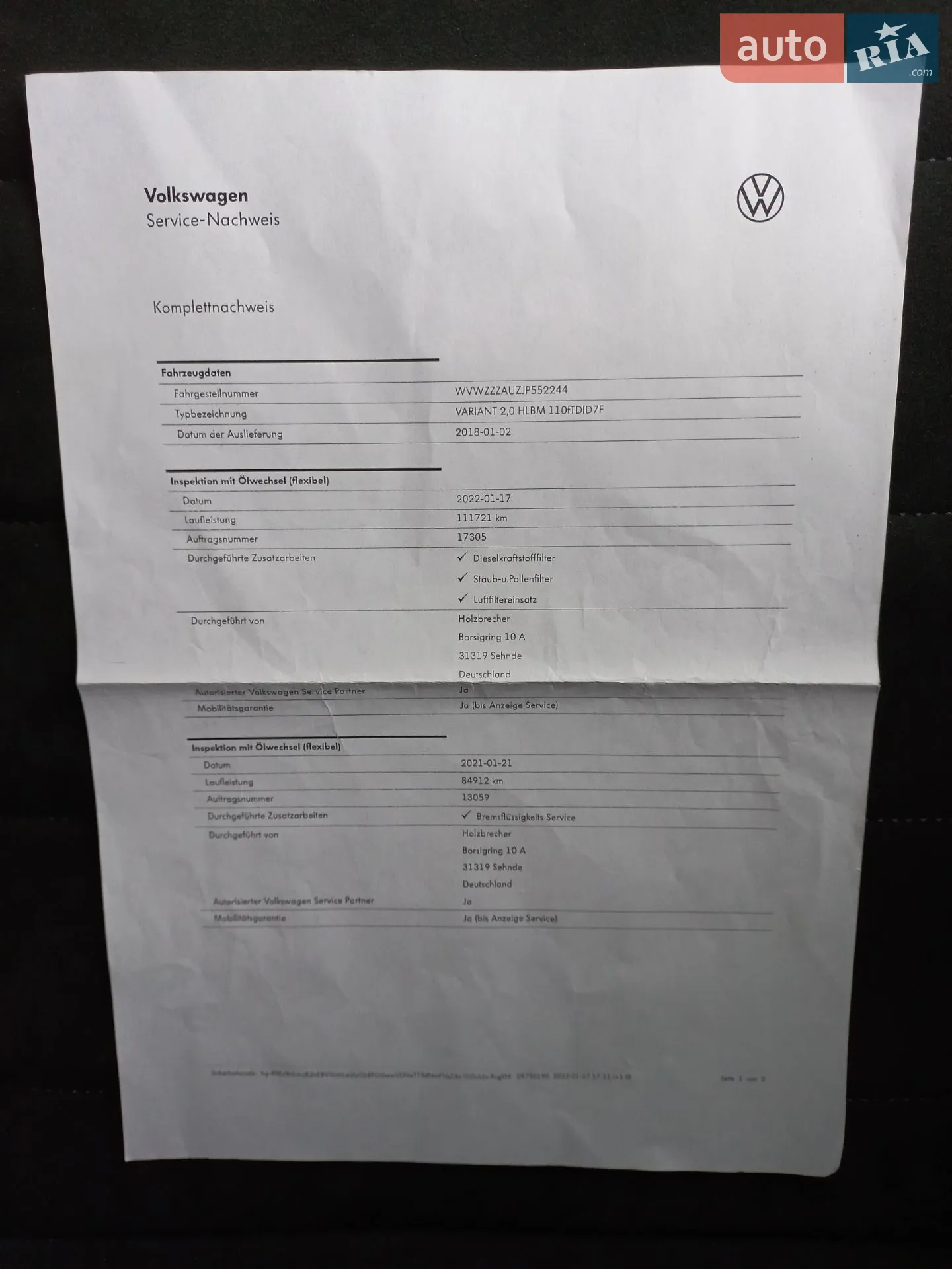 Volkswagen Golf 2017 VIN WVWZZZAUZJP552244 фото оголошення 18 з 120