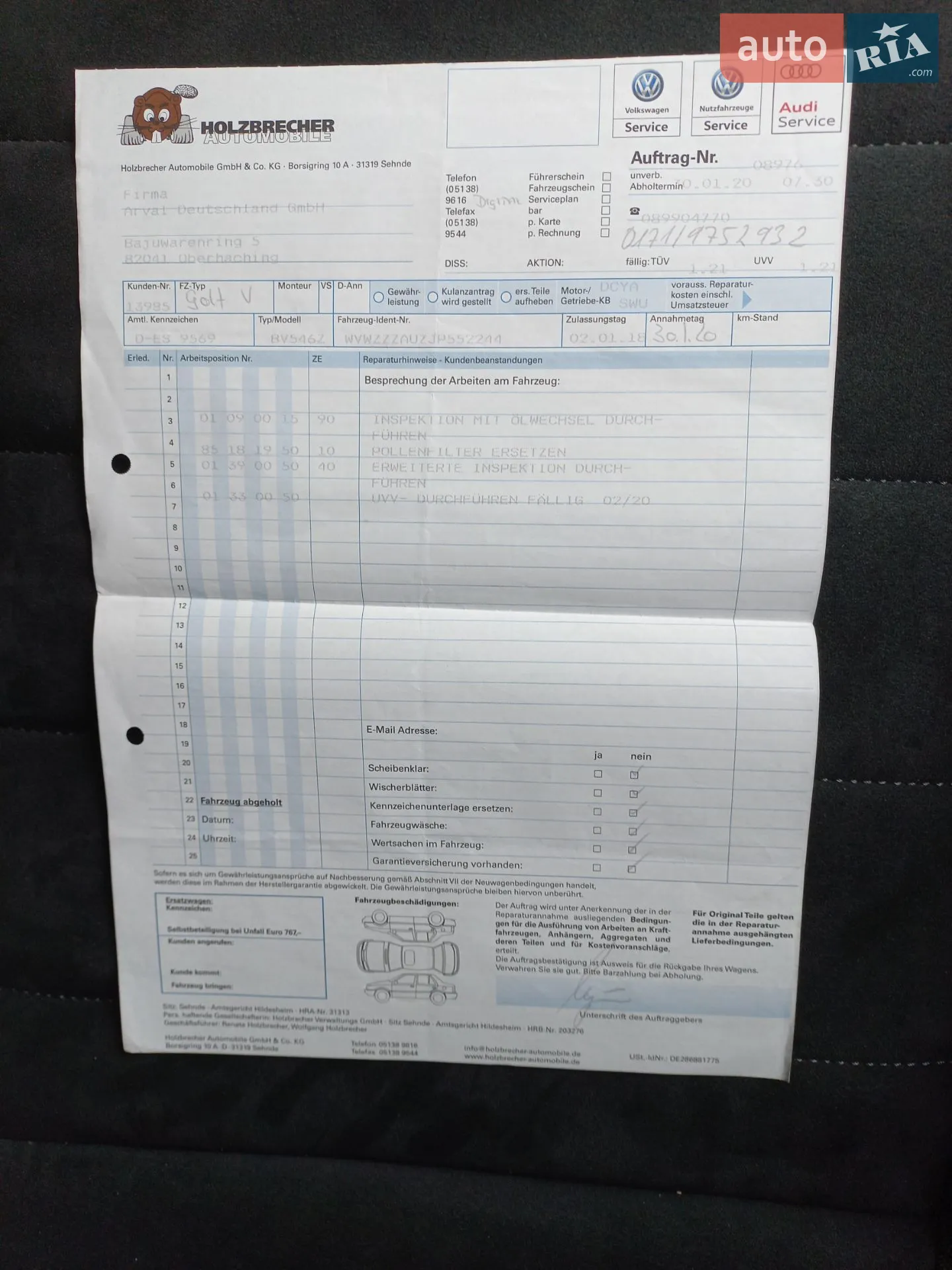 Volkswagen Golf 2017 VIN WVWZZZAUZJP552244 фото оголошення 50 з 120