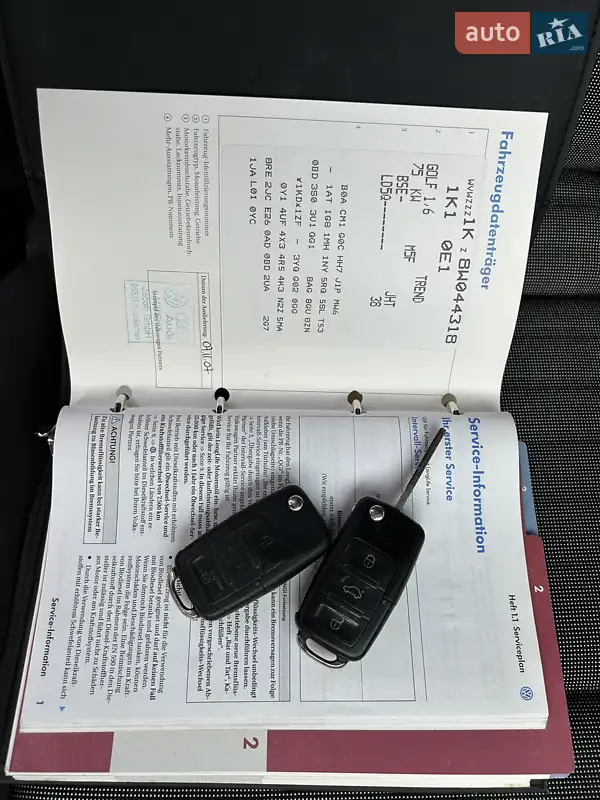 Хэтчбек Volkswagen Golf 2008 в Ровно документ 2 фото Хэтчбек Volkswagen Golf 2008 в Ровно документ