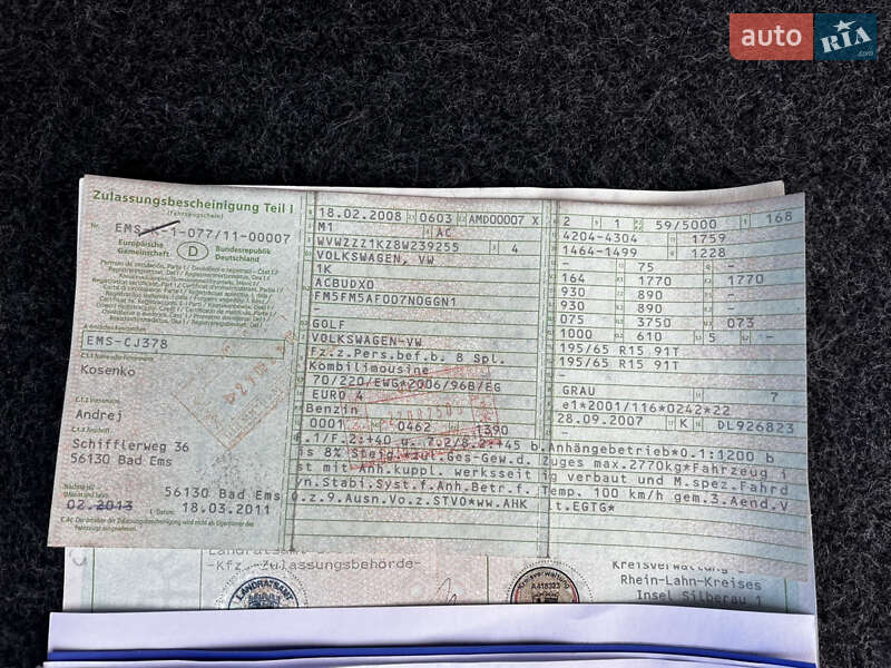 Хетчбек Volkswagen Golf 2008 в Луцьку фото 32 Хетчбек Volkswagen Golf 2008 в Луцьку