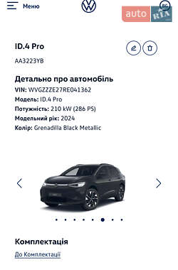 Позашляховик / Кросовер Volkswagen ID.4 2024 в 