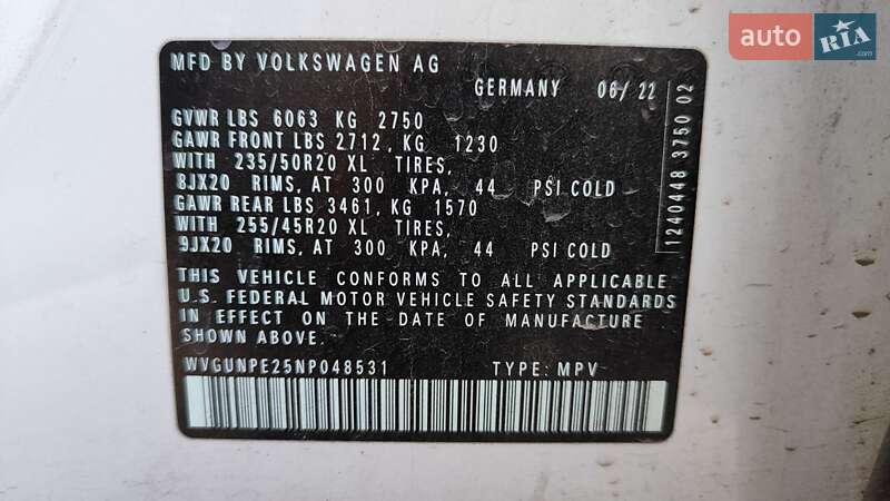 Внедорожник / Кроссовер Volkswagen ID.4 2022 в Виннице