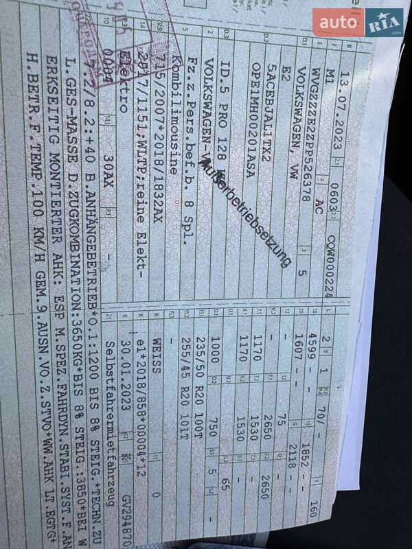 Внедорожник / Кроссовер Volkswagen ID.5 2023 в Львове