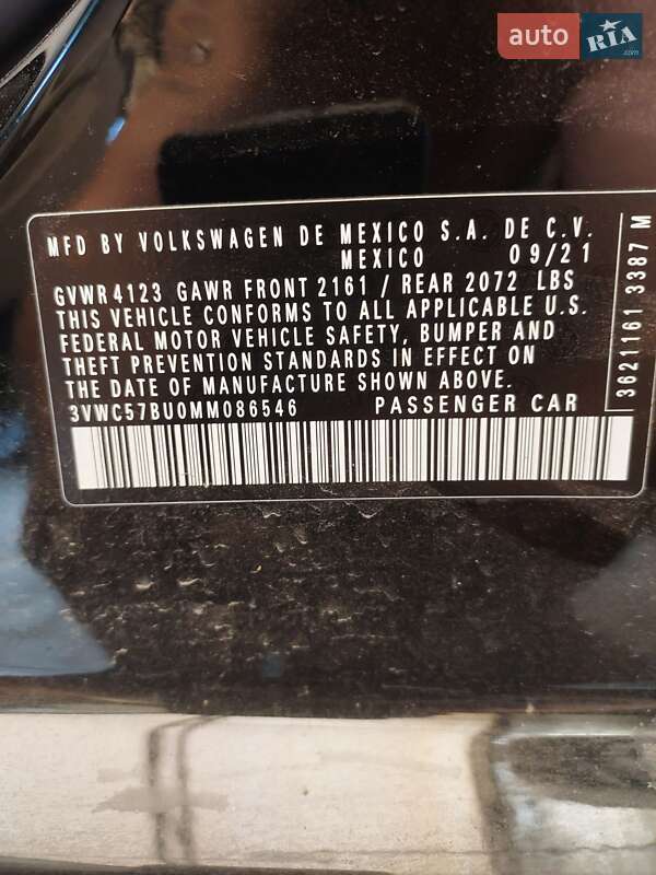 Седан Volkswagen Jetta 2021 в Запорожье фото 13 Седан Volkswagen Jetta 2021 в Запорожье