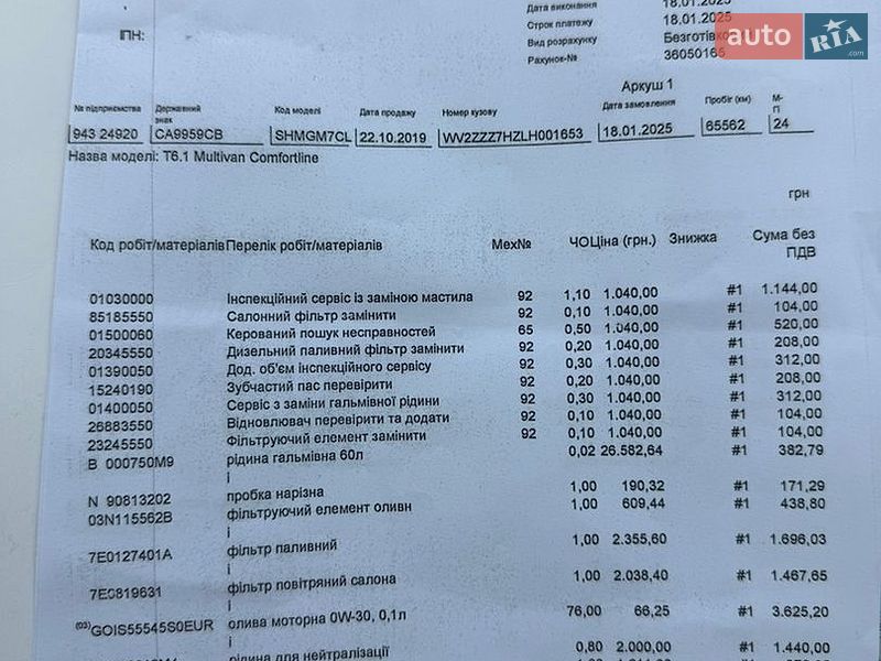 Минивэн Volkswagen Multivan 2019 в Белой Церкви