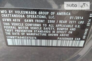Седан Volkswagen Passat 2014 в 