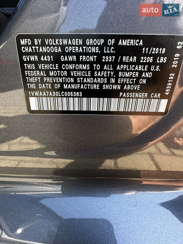 Седан Volkswagen Passat 2019 в Одесі